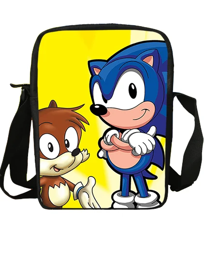 s9093 Sonic рюкзак с принтом «ЁЖ», детский рюкзак, школьная сумка, Mochila, для мальчиков/девочек, повседневный наплечный набор, карандаш, на заказ - Цвет: s9093