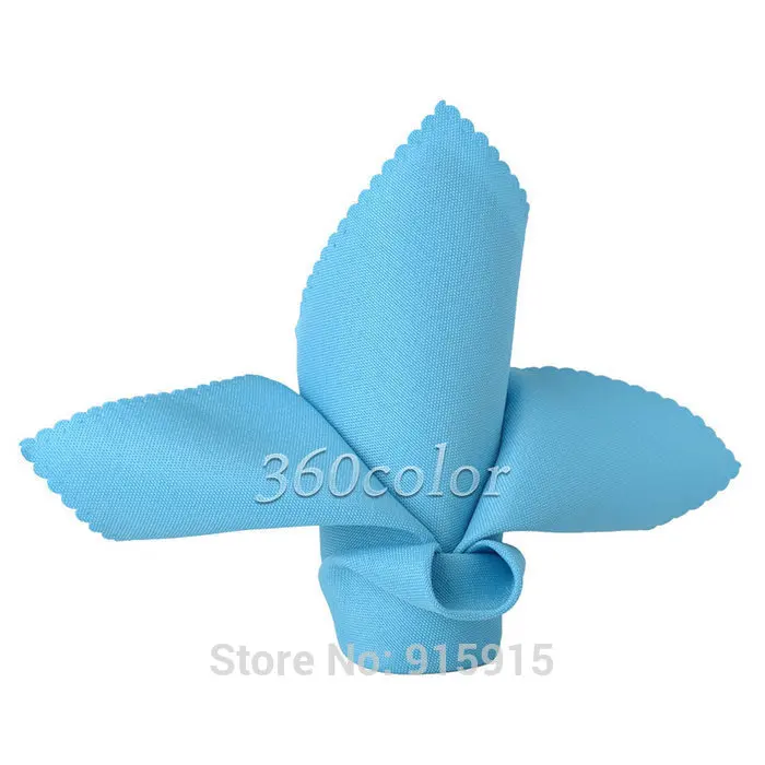 Light blue Льняная салфетка носовой платок из полиэстера 1" X 12" ткань Закусочная Свадебная вечеринка для рождественских праздников поставка 30 см* 30 см много цветов - Цвет: Light blue