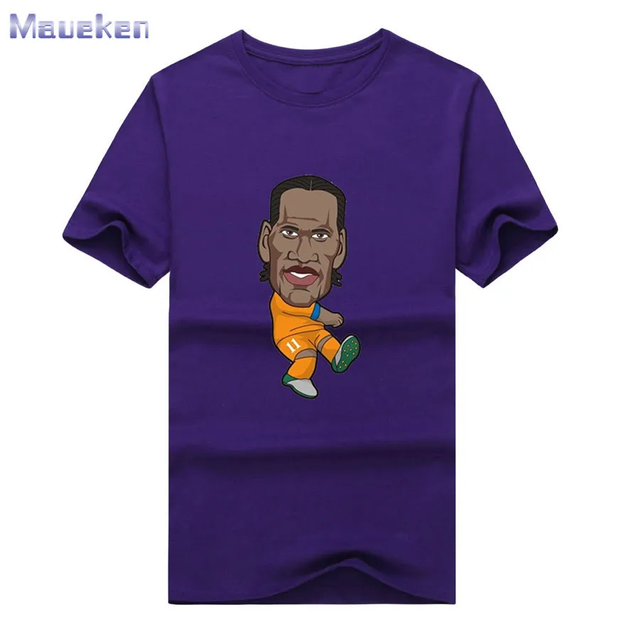 8 Didier Drogba мультяшная футболка мужская хлопок для поклонников цвета слоновой кости подарок 0311-25 - Цвет: 8