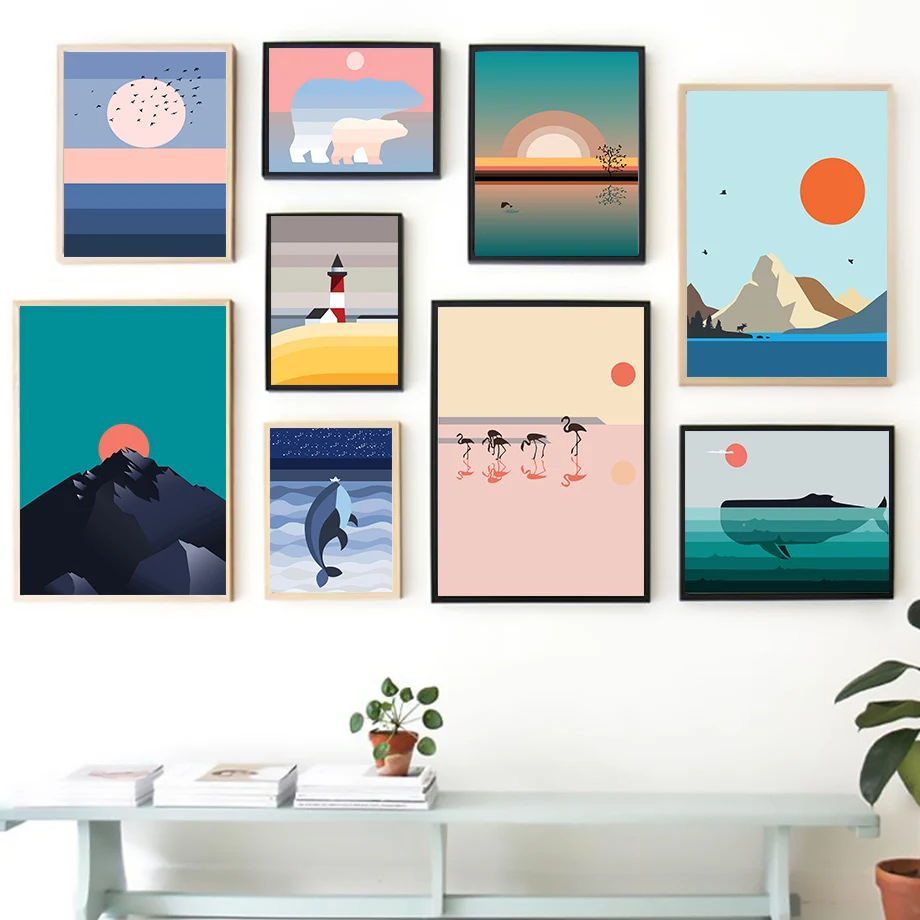 Strand Leinwand-Wandbild – 4-teiliger Fotodruck, 30,5 X 30,5 Cm Pro Paneel, Fertig Zum Aufhängen