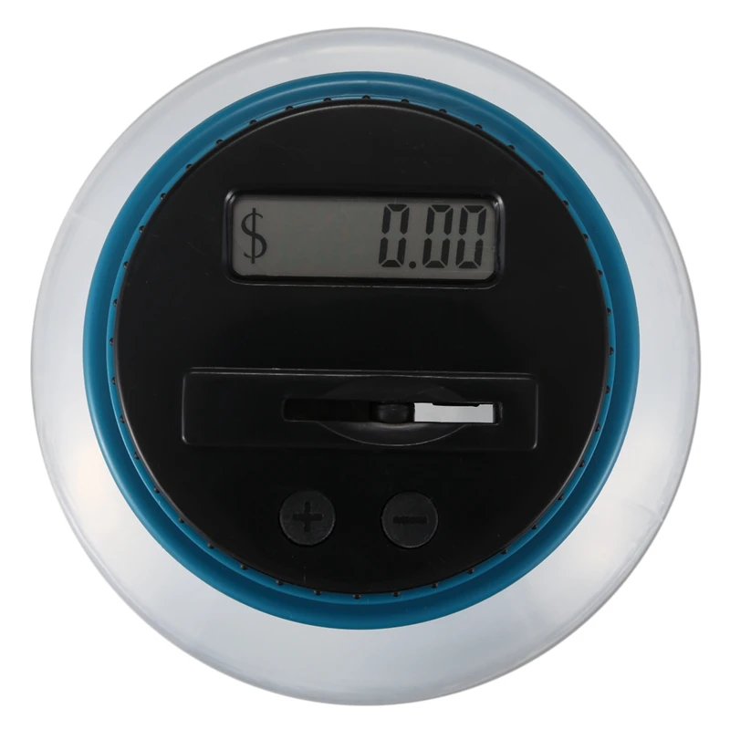 1.8L Shrinkable Piggy Bank Counter Coin Money Saving Box Electronic Digital LCD Counting Jar Coins Storage Box