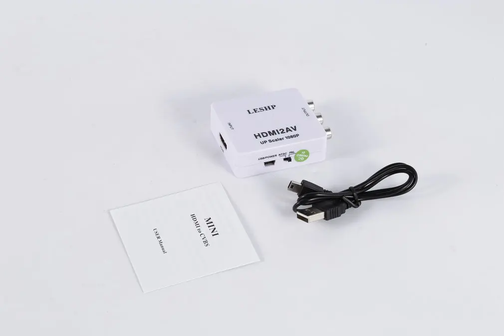 LESHP 1080P HDMI в AV конвертер Женский 3 RCA Аудио Видео адаптер Поддержка PAL/NTSC для HDTV