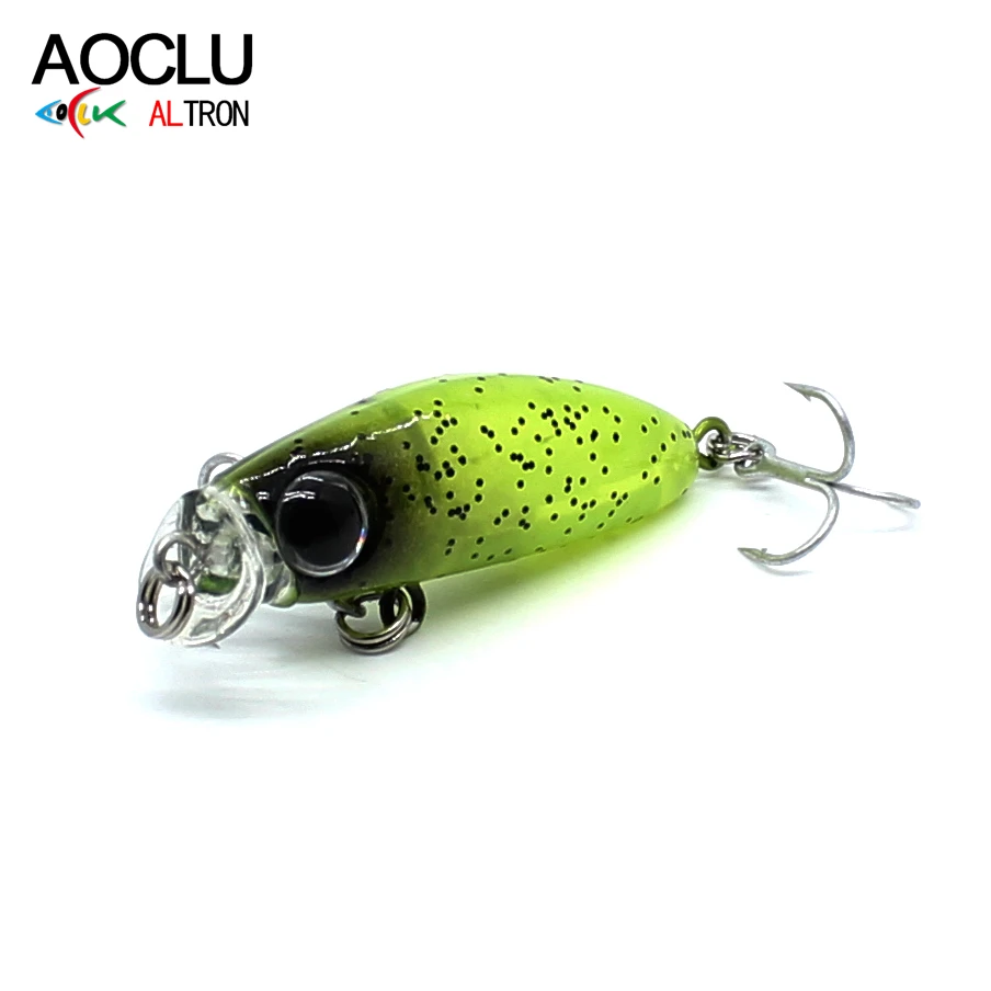 AOCLU-Mini Schwimmende Minnow Hard Köder Köder, klein, kurz Lätzchen, Shallow Diver, 3D Big Eyes, Beach Rock Cast Angeln, 35mm, 2,1g