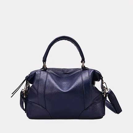 

2019 New Fashion genuine leather's huge capacity WOMEN'S bags pure solid and soft shoulder's zipper for Woman handbag d
