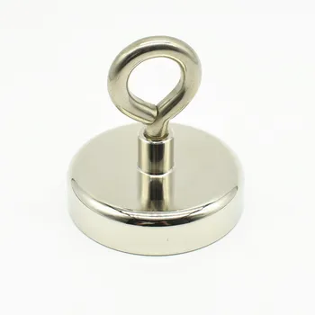 

Lifting Magnet Diameter 12-60mm with Eye Bolt Clamping Pot Magnet Steel Eye Hook Neodymium Mounting Magnet deep sea salvage