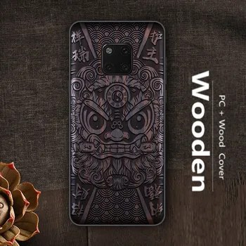 

High Quality Wooden Case For Huawei mate 20 mate20 Pro Wood engraving back Cover for huawei mate20 mate 20 PRO Case