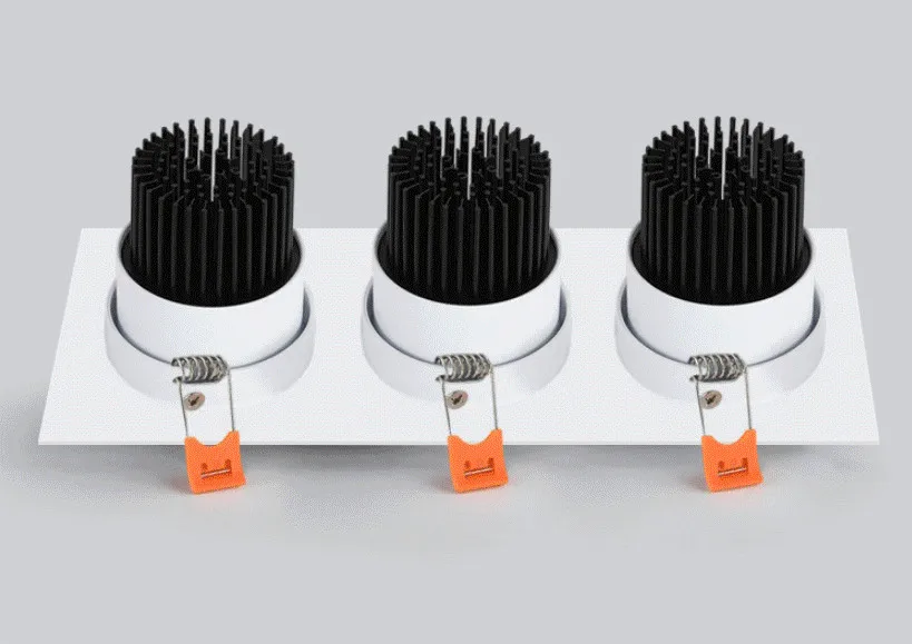 厂家直供三头方形射灯cob嵌入式led天花灯格栅灯斗豆胆灯可调角度---阿里巴巴-1688_02_13