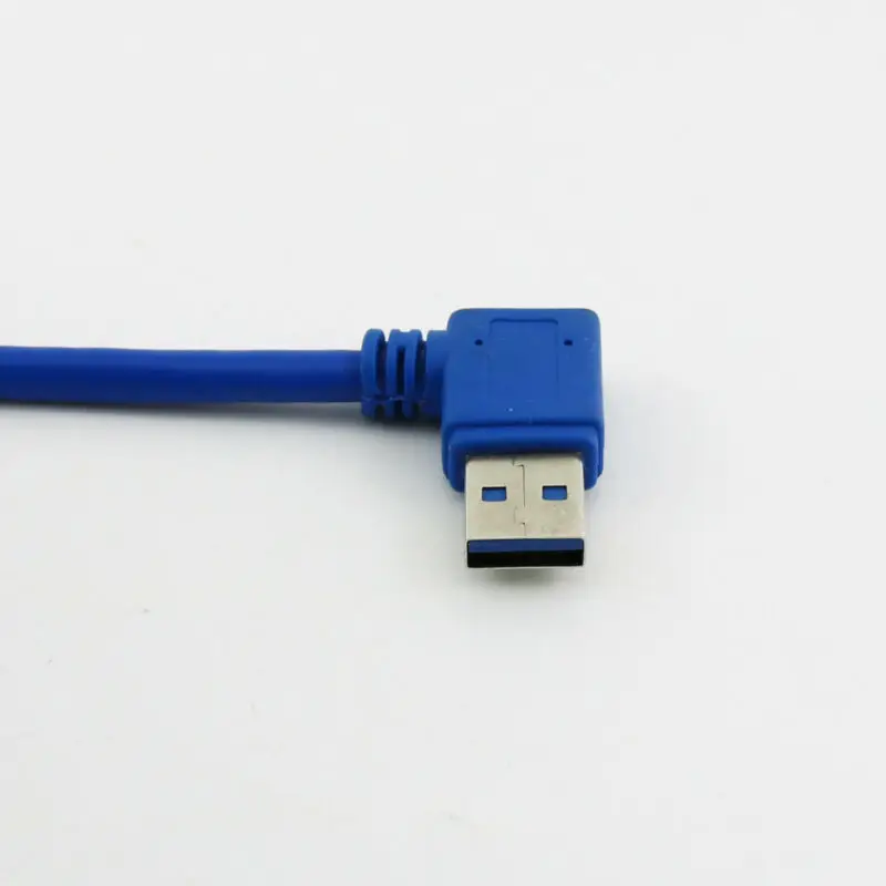 Премиум USB 3,0 тип A папа-Тип B папа 90 градусов левый угол кабель