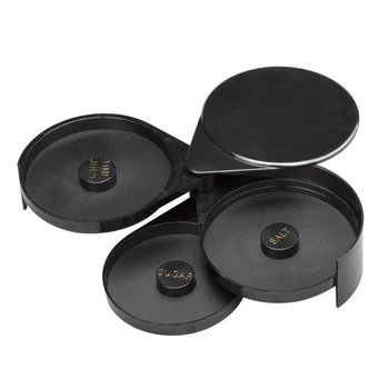 

3 Tier Cocktail Practical Lime Juice Home Bar Accessory Sugar Rotating Tool Bartender ABS Durable Glass Rimmer Salt