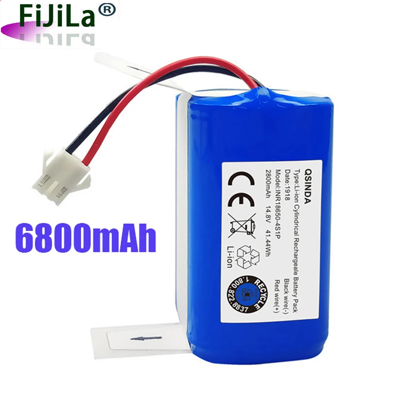 14.4V 6800mAh Li-ion battery for Conga Excellence 990 1090 Ecovacs Deebot N79 N79S DN622 Eufy RoboVac 11 11S 30 | Электроника