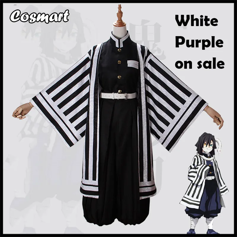 

Anime Demon Slayer Kimetsu no Yaiba Iguro Obanai Cosplay Costume Battle Suit Team Uniform Kimono Halloween Costumes for Adult An
