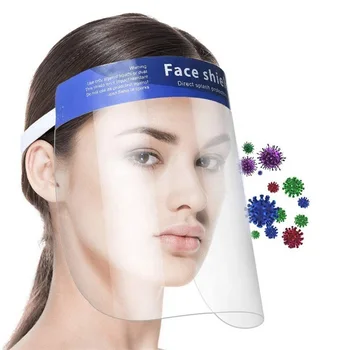 

4pcs Face Shield Mask Protective Isolation Mask Windproof Anti-fog Dust-proof Washable Removable Face Masks