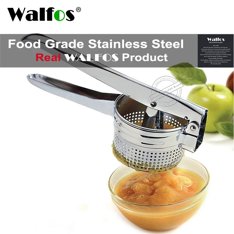 WALFOS Stainless Steel Potato Ricer Masher Fruit Vegetable Press Juicer Crusher Squeezer Household Kitchen Cooking Tools vegetable slicer vegetable chopper garlic masher potato masher kitchen cutter