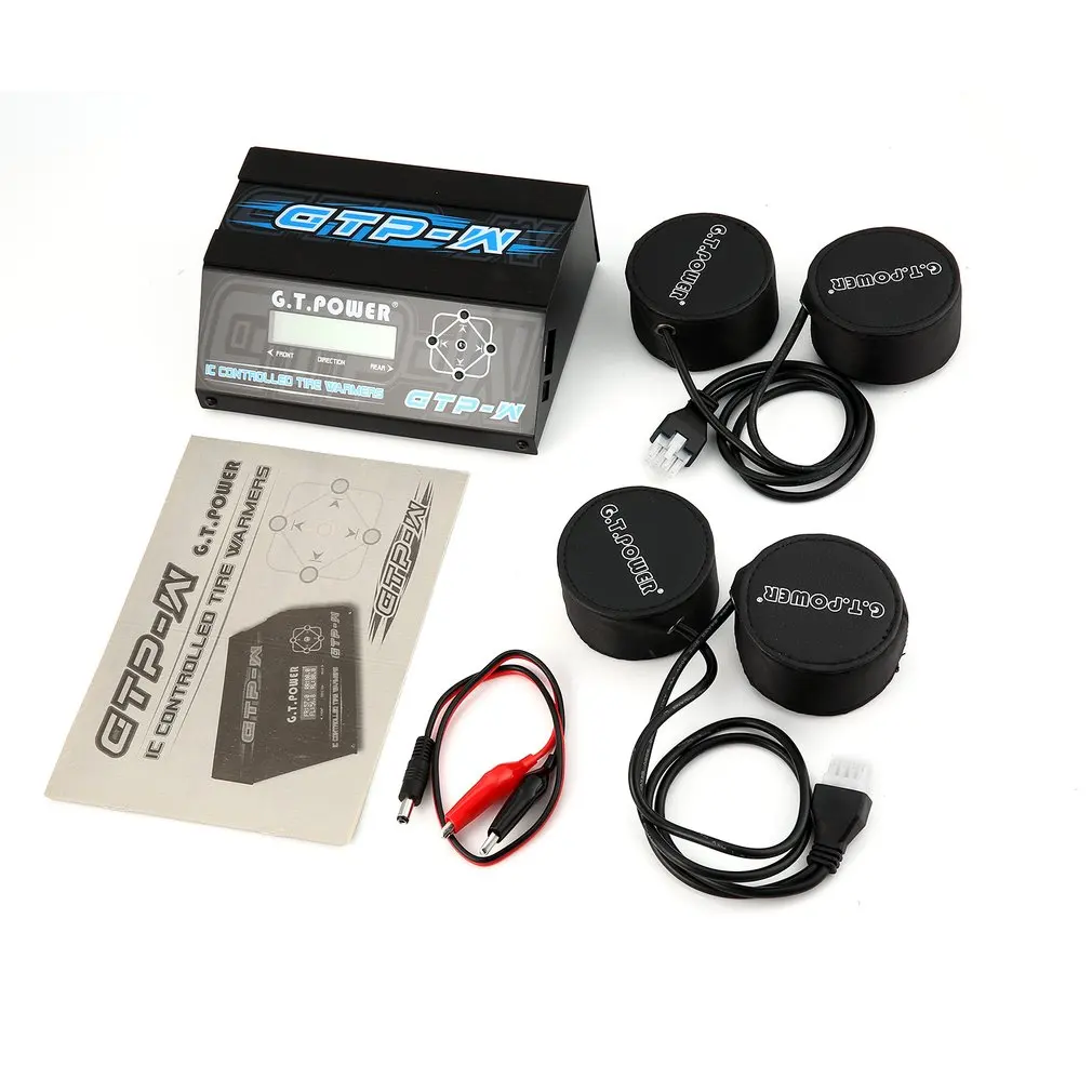 

GTP-W IC Temperature Controlled Tire Warmer Strips Cup Heater with LCD Display for 1/10 Size Touring Car Rubber Tyre Spare Parts