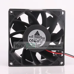 Gabinete – ventilateur de refroidissement Delta Delta9038, 9cm, 12V, 1,5 a, Double boule, pour joueur, nouveauté, FFB0912EHE ROO 