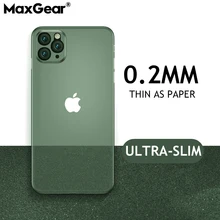 0,2 мм ультра тонкий жесткий мягкий чехол для iPhone 11 Pro X Xr Xs Max матовая пластиковая модная задняя крышка для iPhone 6 6S 7 8 Plus iPhone11