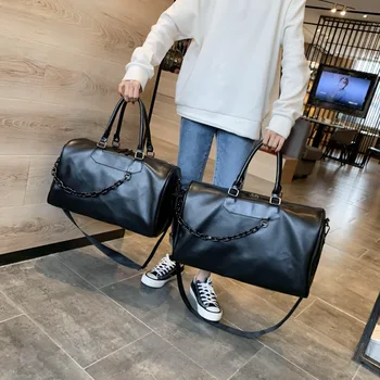 

Travel Bag neutral Hand Large Capacity Waterproof Sports Fitness Storage Bag Shoulder Luggage Large Bag