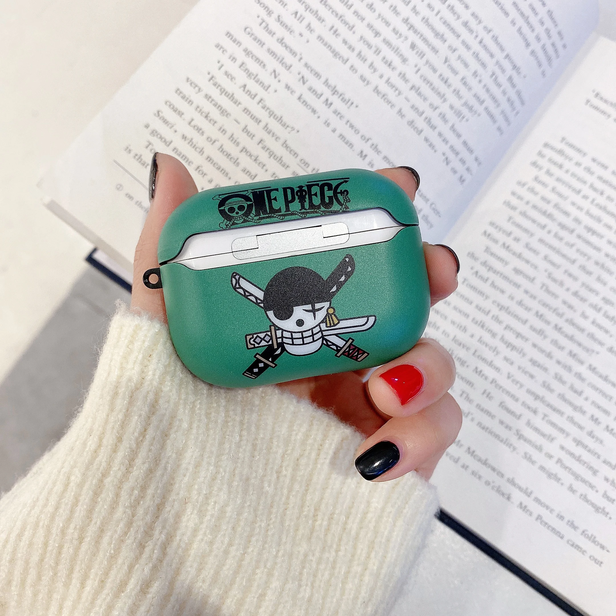 Мультяшный цельный чехол для Apple AirPods Pro мягкий из ТПУ зарядки беспроводных Bluetooth