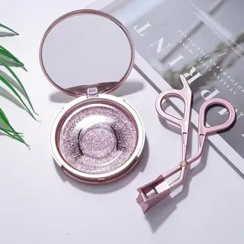 

New 1 Set Quantum Magnetic Eyelash Set Soft Magnet Two Seconds To Wear Glue-free Magnetic Lash Applicator Tool Makeup Waterproof