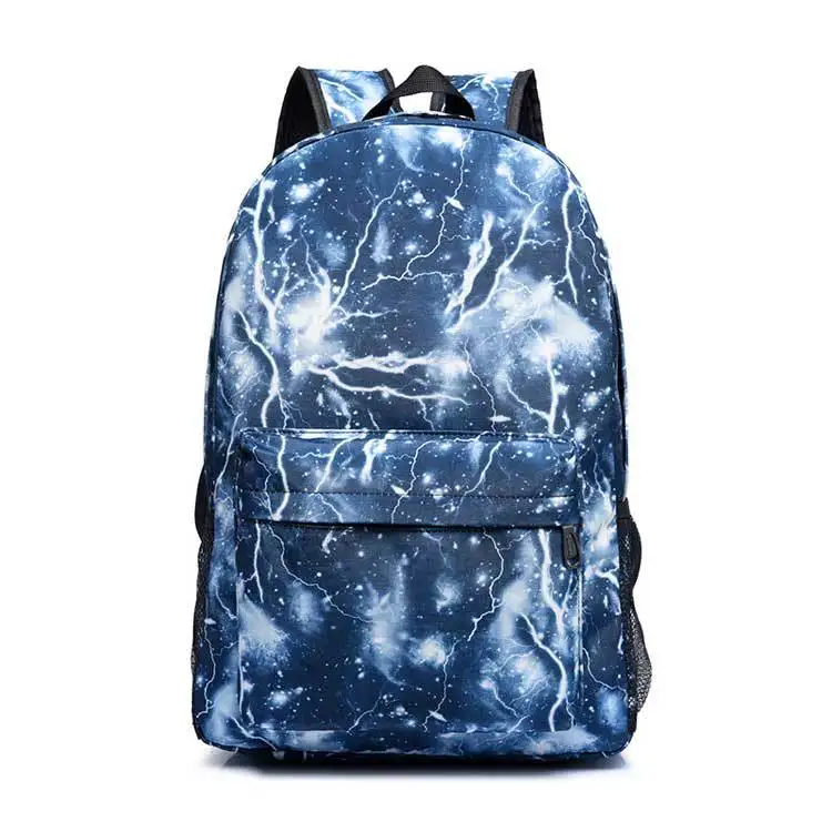 

CHUSIHAI Starry Pattern Backpack Shoulder School Bag Men's Large High Middle School Students School Bag Women's College Style Ba