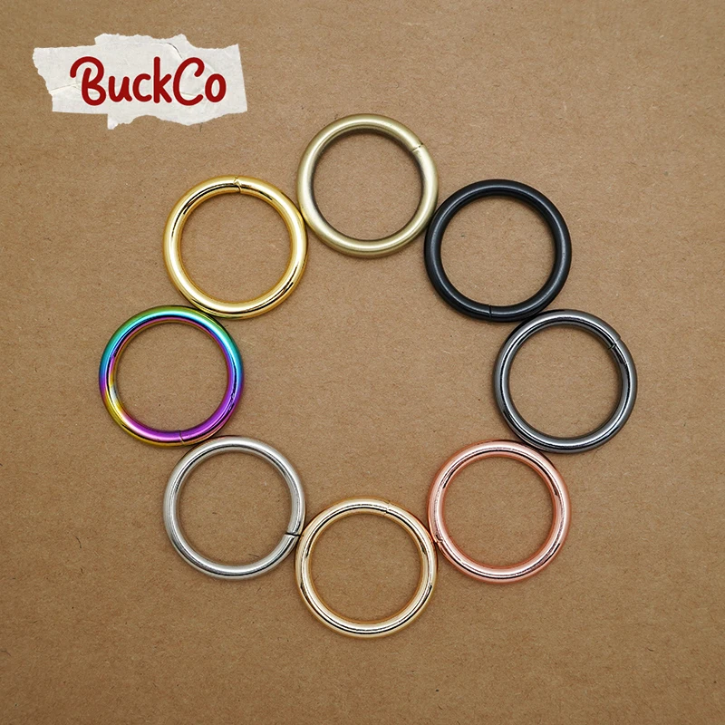 Гальваническая кольцевая Пряжка для брелока, комплект из 20 шт./лот 25 мм, 8 цветов, для собак, поводков