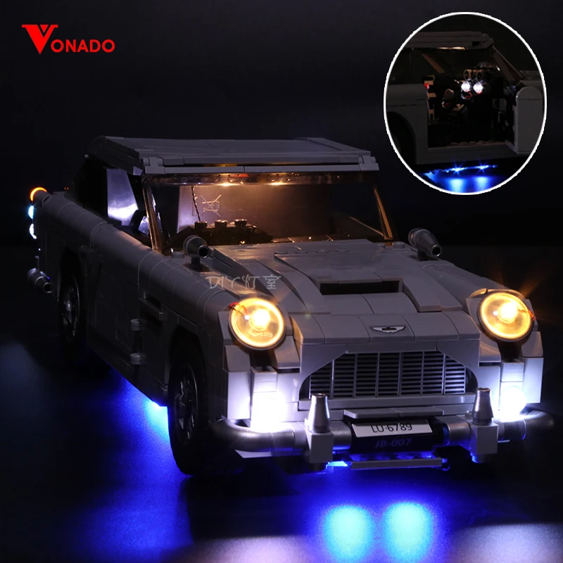 

Led Light Set Compatible For 10262 21046 Aston Martin DB5 Building Blocks Bricks technic race car(LED light Battery box)