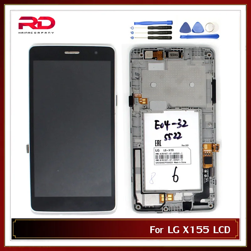 ЖК-дисплей X150 для LG Bello II 2 x155 x160 X163 X165 x170 x165g с сенсорным экраном и рамкой в сборе