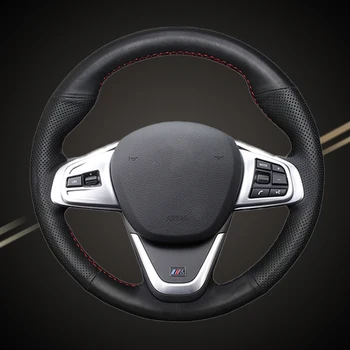 

Auto Braid On The Steering Wheel Cover for BMW F45 F46 X1 F48 X2 F39 DIY Car Braiding Steering Wheel Covers Interior Accessories