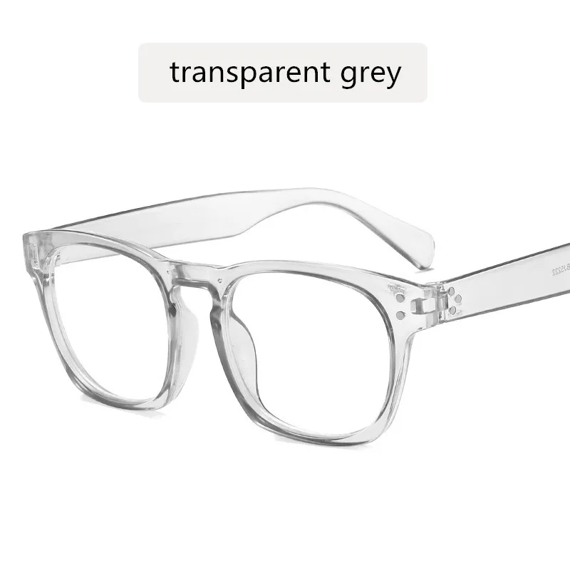 transparent grey LUKOKO анти-синий светильник, очки для мужчин и женщин, компьютерный игровой синий светильник, блокирующие анти-радиационные очки против голубого излучения, блокирующие очки - Цвет оправы: transparent grey