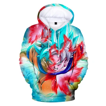 

New 3D Anime Dragon Ball Z Pocket Hoodie Men/women Sweatshirts Brand Designer Dragon Ball Hoodies 3D Cartoon Casual Outwear Full