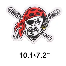 Пират 1 шт. бейсбольная команда логотип патчи для одежды наклейки Diy логотип одежды утюг на патчи Вышивка нашивки полосы