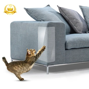 

2Sheets Cat Scratch Protector Transparent Anti Cat Scratch Film Furniture Protector Sticker
