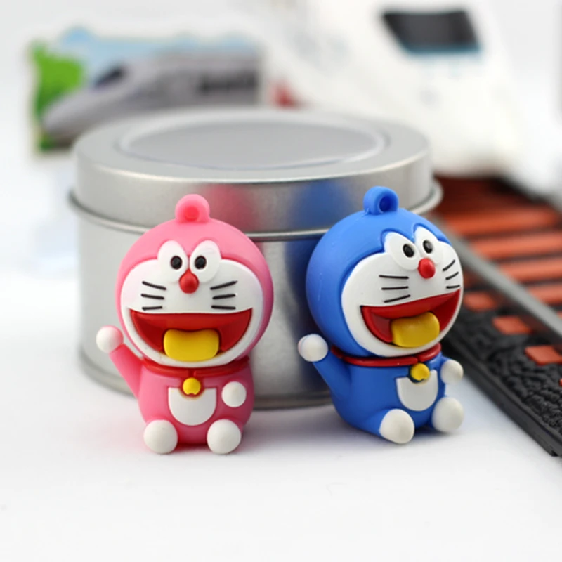 cartoon usb 3.0 Creative Memory stick 128gb Robot cat doraemon usb flash drive 64G 32G 16G pen drive 8G 4gb 256G pendrives cute