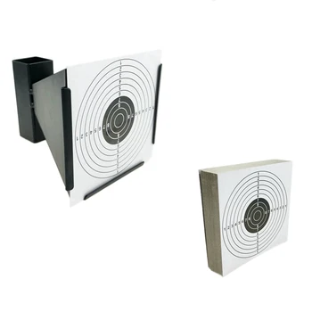 

ELOS-14Cm Funnel Firing Target Holder Pellet Trap + 100 Pcs of Paper Targets