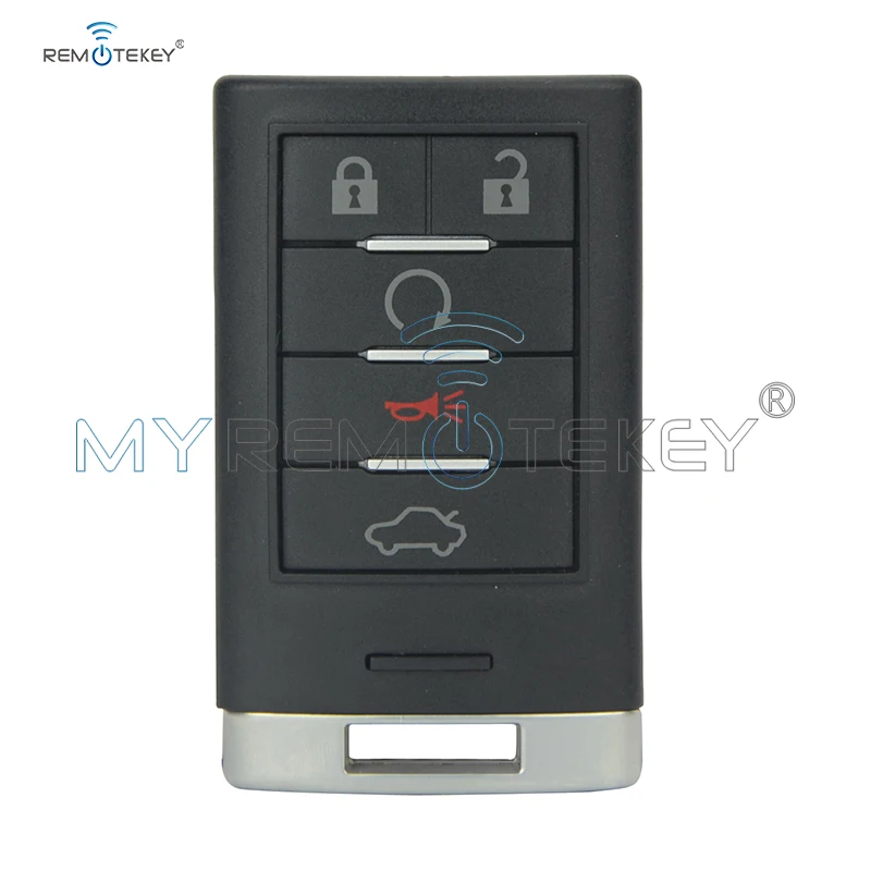 Remtekey Автомобильный ключ 25943677 5 кнопочный 267F-5WY7777A для Cadillac key 315Mhz CTS STS 2008 2009 2010 2011 2012