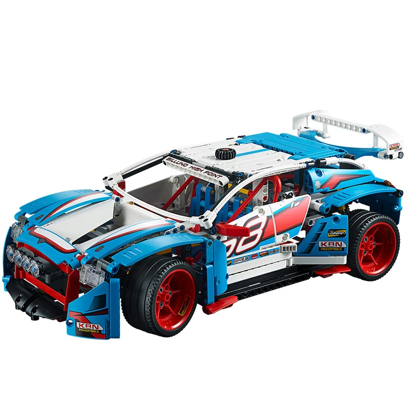 

1085pcs Building Blocks Bricks 20077 Super Racing Car Model Technic Series Rally Car 42077 Educational Children Christmas Toys