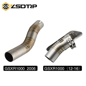 

ZSDTRP For Suzuki GSXR1000 2006 2012-2016 Stainless Steel Motorcycle Modified Exhaust Pipe Muffler Pipe