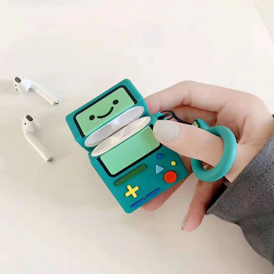 Для AirPods чехол 3D персональный мультфильм время приключений чехол для Airpods 2/i10/i11 TWS Защитная крышка с крючок карабина