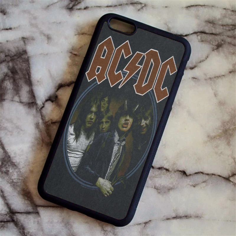 KETAOTAO ACDC Rock Band чехол для телефона s для iPhone 4S 5C SE 5 5S 6 6S 7 8 Plus XR XS Max чехол из мягкого ТПУ резины силикона - Цвет: Оранжевый