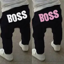 Зима-осень, штаны для мальчиков и девочек детские штаны-шаровары для малышей Детские Леггинсы хлопковые брюки одежда с надписью От 1 до 5 лет