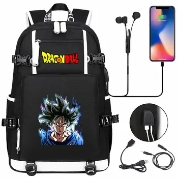 

Fashion Dragon Ball Sun Goku Backpack Teenager School Multifunction USB Charging Bag Boys Girls School Bag Travel Laptop Mochila