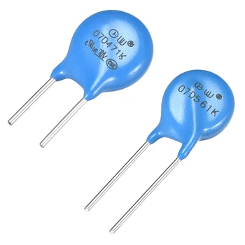 

uxcell 100Pcs F5.08 Voltage Dependent Resistors AC 300V-AC 350V 7D241K - 7D561K Radial Lead Varistors