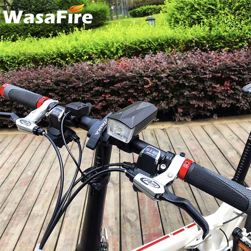Велосипедный светильник WasaFire с пультом дистанционного управления, велосипедный светильник, фонарь для велосипеда, велосипедный звонок, вспышка, светильник, перезаряжаемый от USB, велосипедный светильник