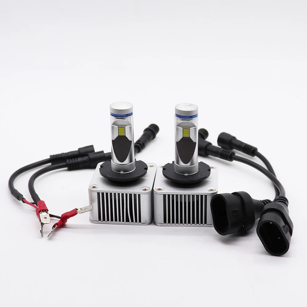 1 пара 70 Вт D1S D2S D3S D4S Автомобильный светодиодный фонарь 11000LM 6500 к белый IP65 водонепроницаемый Авто Передние фары Противотуманные фары DC 8-48 В