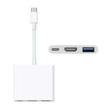 Ouhaobin кабель адаптер USB C Тип C цифровой AV многопортовый адаптер MJ1K2AM/A HDMI Тип C Мужской Разъем компьютерные аксессуары