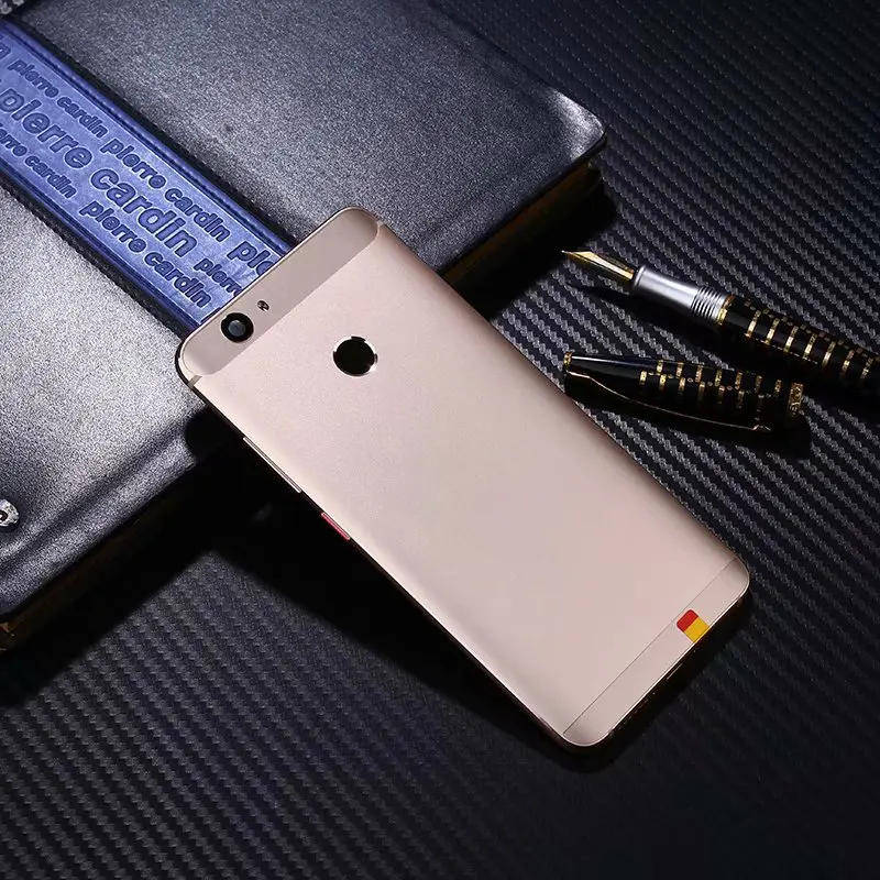 Золотистый Nova чехол на заднюю крышку для huawei Nova металлический задняя дверь Ремонт батареи чехол+ кнопки камеры стекло - Цвет: Золотистый