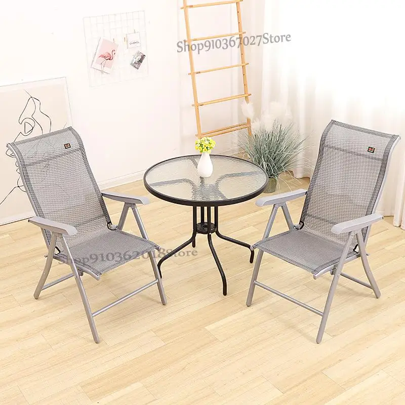 Folding Chair Household Leisure Outdoor Armchair Computer Office Lunch Break Cool Portable Single Reclining Ch |