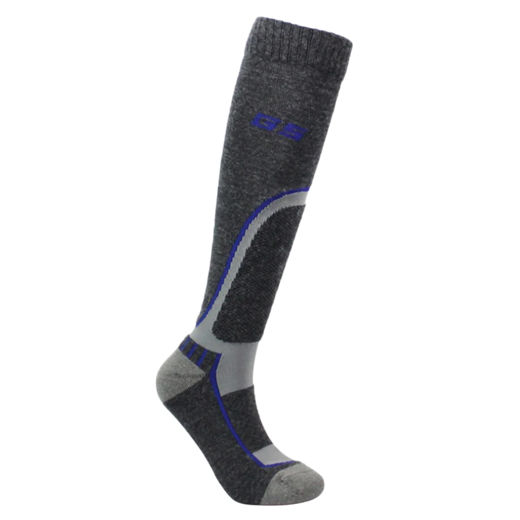Adult Child Wool Blend Holding Winter Warm Ski Snow Stretchy Long Socks Winter Ski Socks