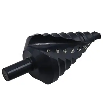 

10-45mm Triangle Handle Titanium Plated Spiral Groove Step Drills Drilling Multi-function Drills
