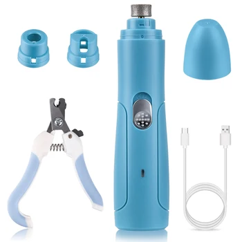 

USB Charging Dog Nail Grinders Clippers Painless Professional Electric Pet Paw Nail Grooming ToolDropshipping